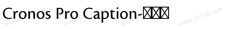 Cronos Pro Caption字体转换